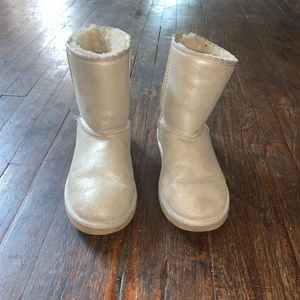 sliver glitter Uggs size 6